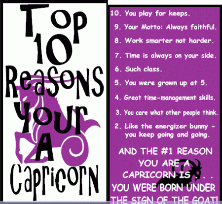 Capricorn reason